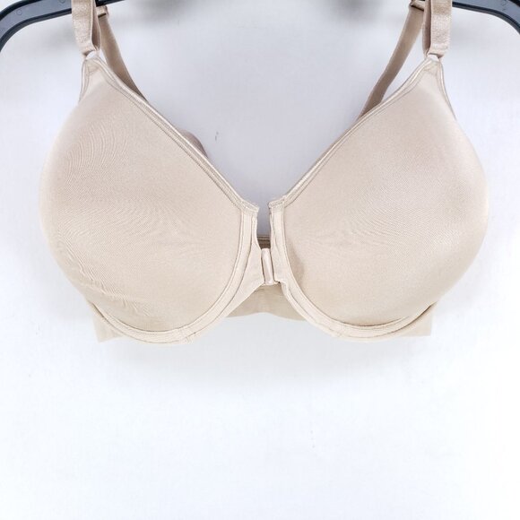 Bali Comfort Revolution Shaping Bra Size 38DD Nude Front Close Underwire - Picture 3 of 6